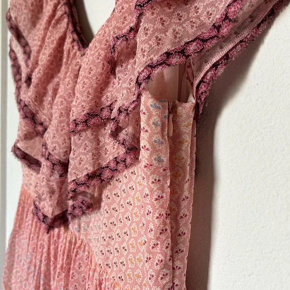 LoveShackFancy Elena Ruffled Silk Dress - Picture 6 of 8